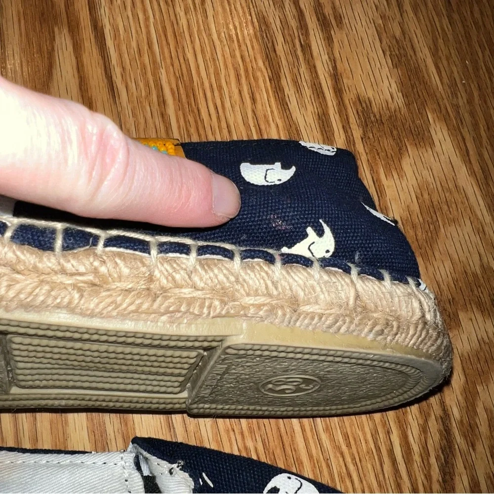 Ubuntu Navy blue‎ Elephant canvas Espadrilles sz 38